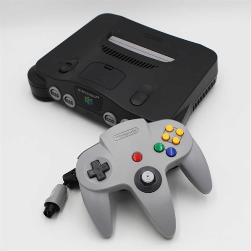 Nintendo 64 - Charcoal Grey - Konsol - SNR NUP11923949 (B Grade) (Genbrug)